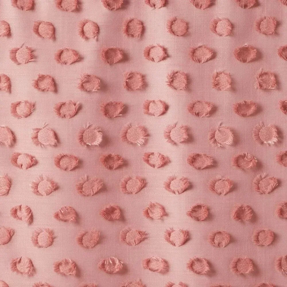 Pillowfort Rose Pink Clipped Dots Accent Single Blackout Curtain Panel 42